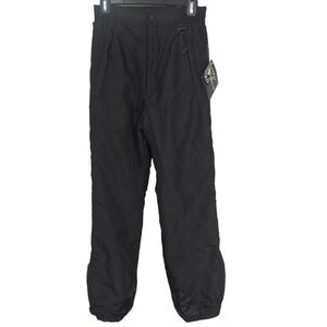 Tyrolia Mens Winter Snow‎ Pants Black Windbreaker S New